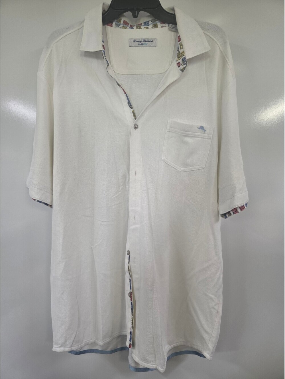 Tommy Bahama White Island Zone Men's Shirt XLT